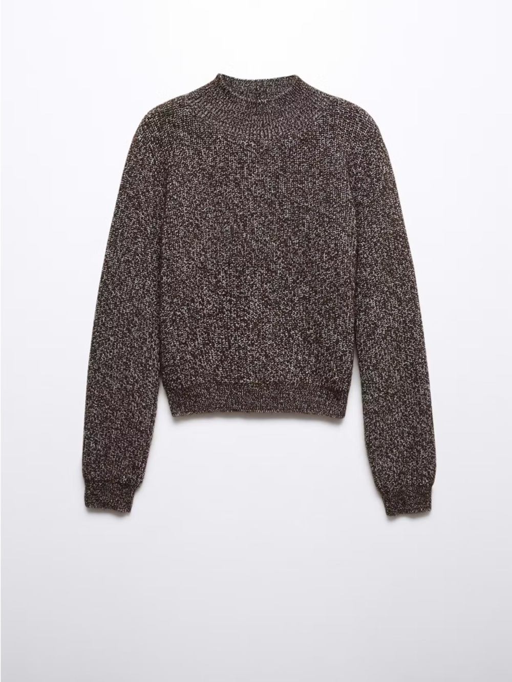 Mango Knitted Sweater with Perkins Neck